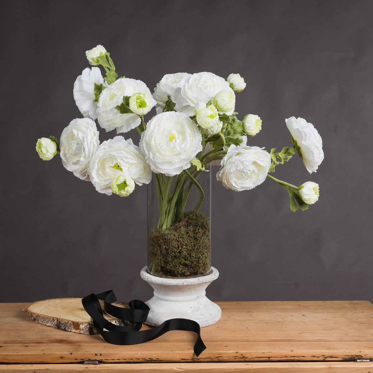 White Ranunculus Spray image 1