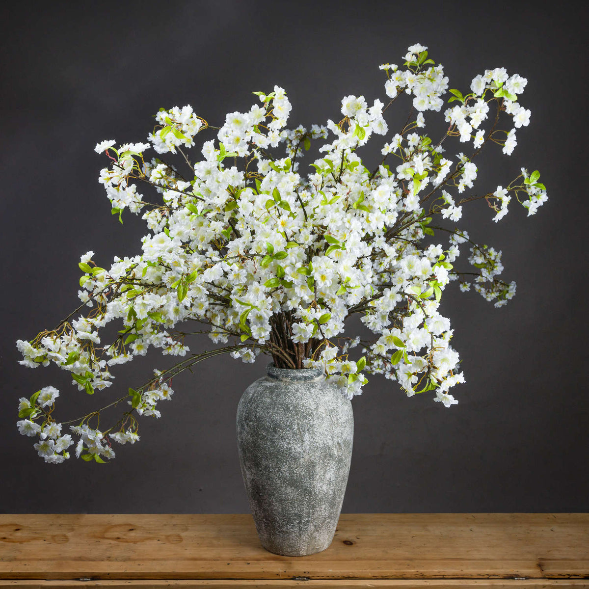 White Cherry Blossom Spray image 1