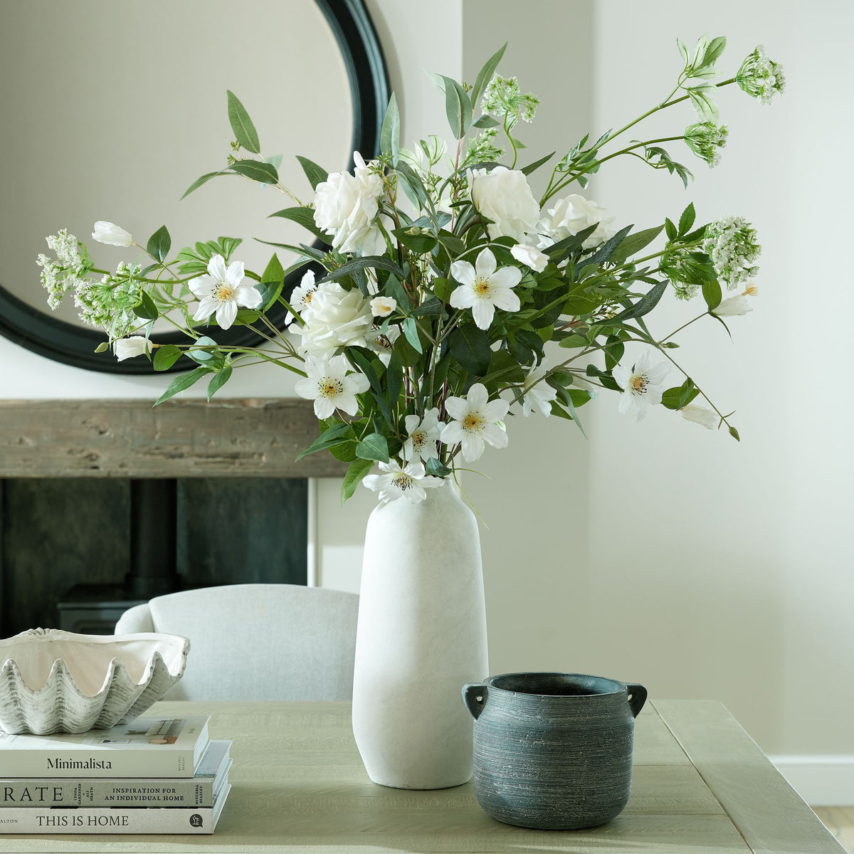 Large White Garden Rose image 4