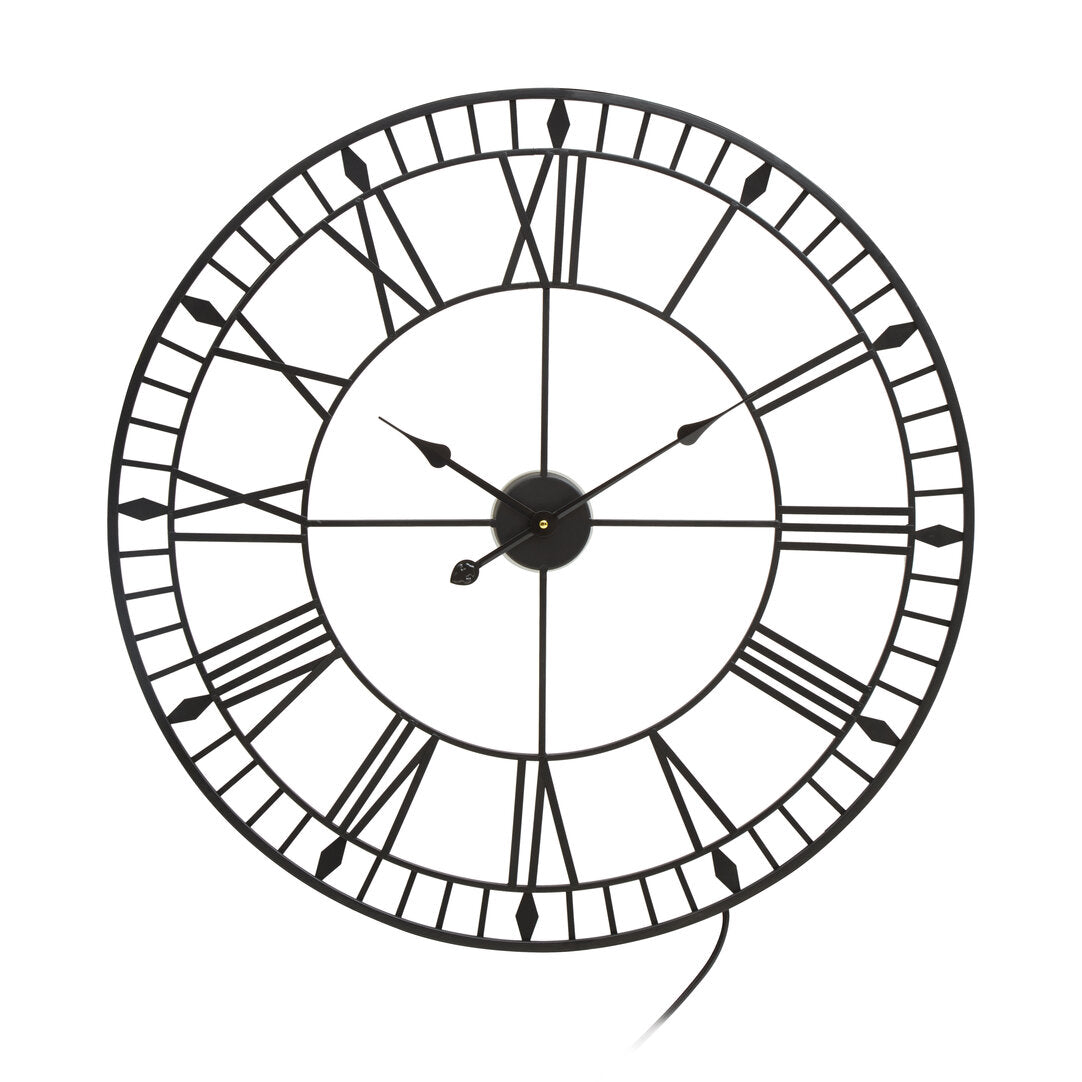 Adora Large Black And White LED Wall Clock