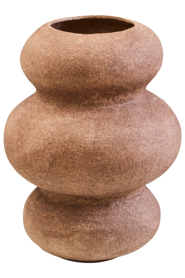 Arata Cotton Mache And Coco Shell Bubble Vase