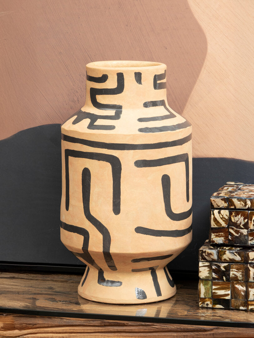 Cairo Hand Painted Earthenware Vase