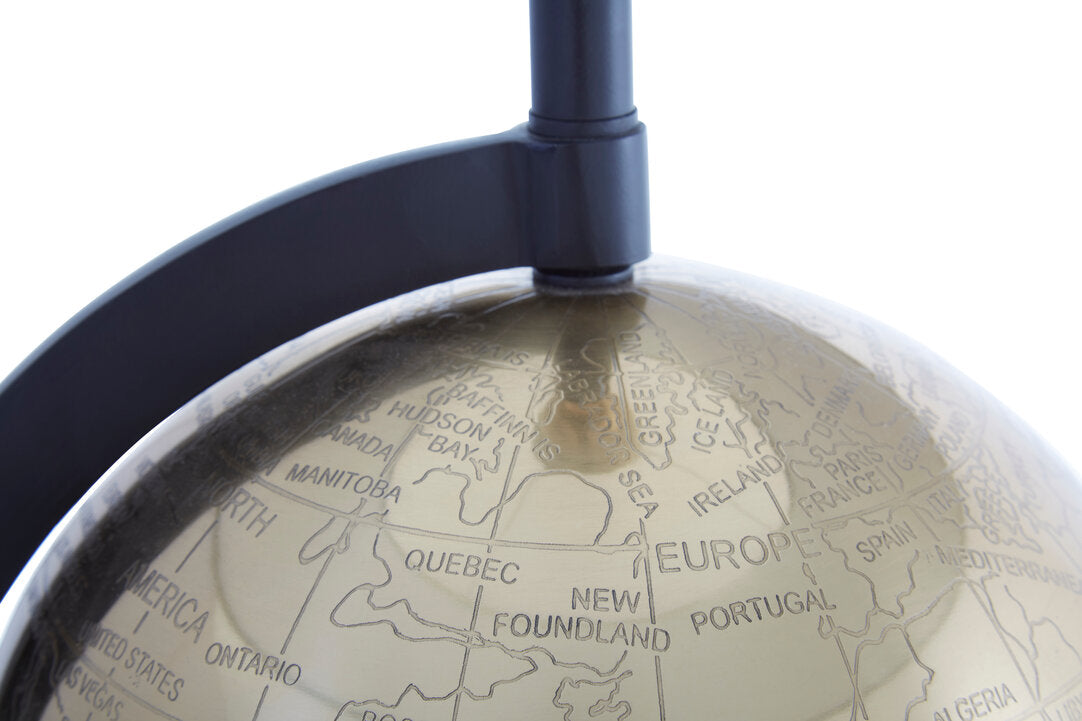 Elire Globe Antique Brass Table Lamp