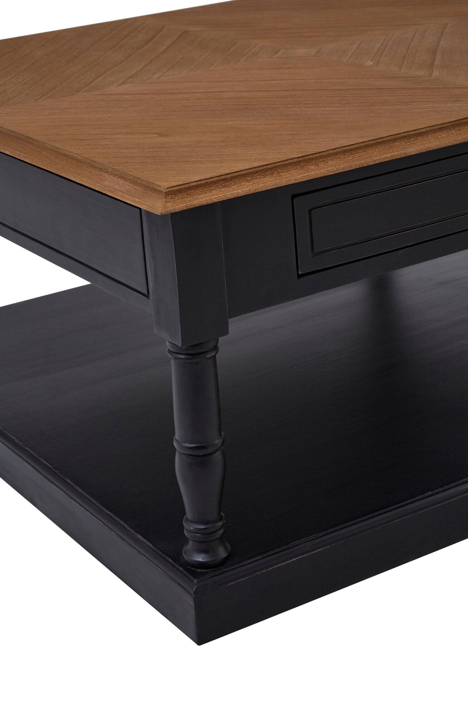 Furore 1 Drawer Black Coffee Table