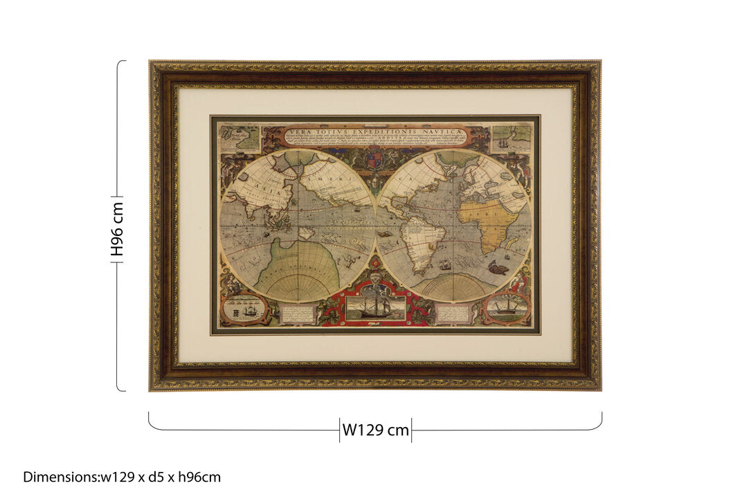Querila World Map Wall Art