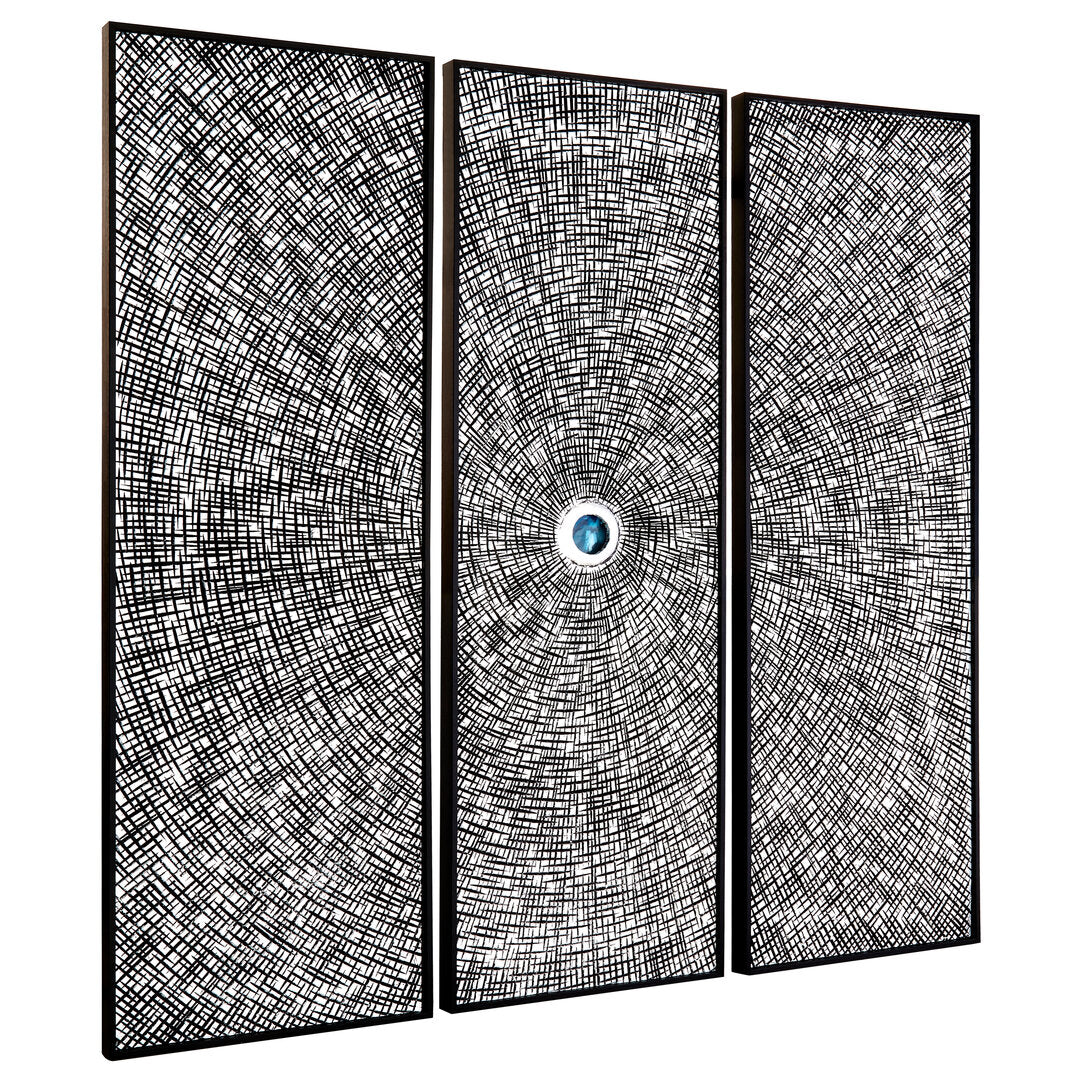 Querina Wood Carving And Circle Wall Art