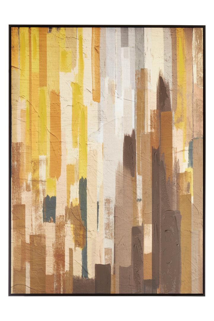 Queridora Ochre Canvas Wall Art