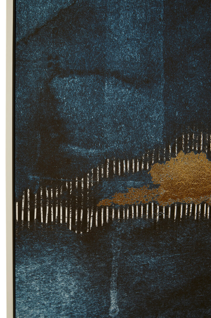 Querinza Blue And Gold Wall Art