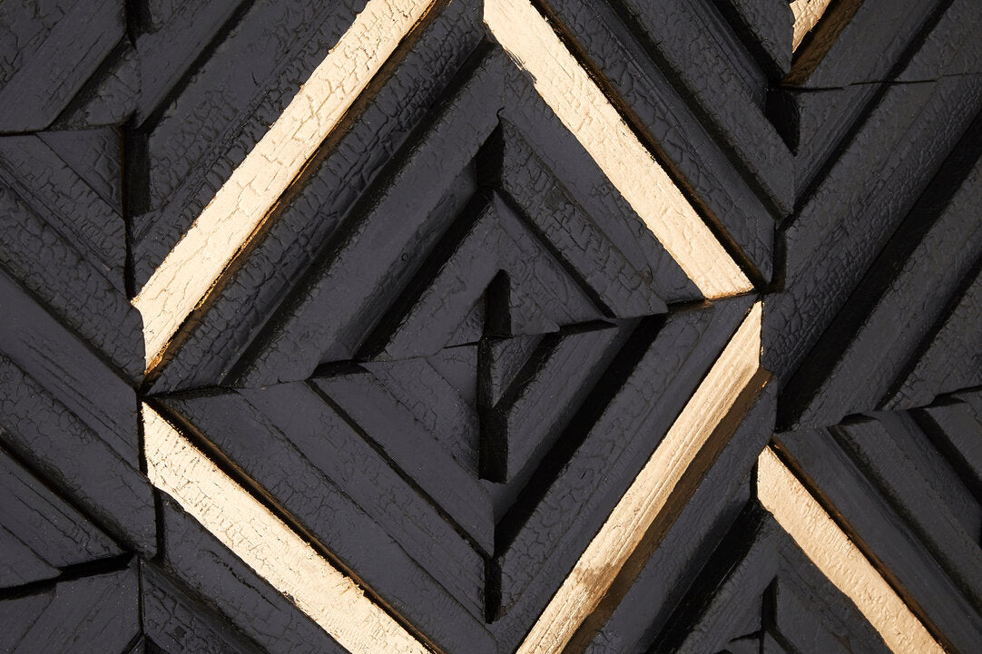 Querira Black Wood Carving Wall Art