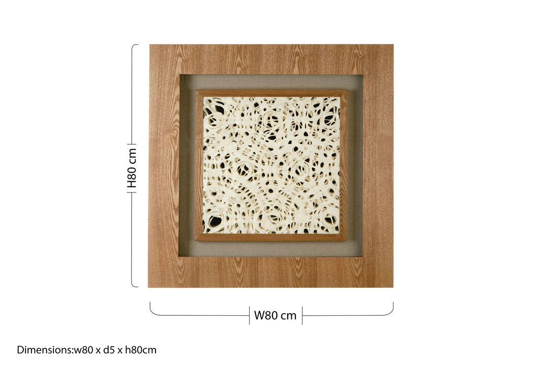 Risso Framed Lattice Design Wall Art