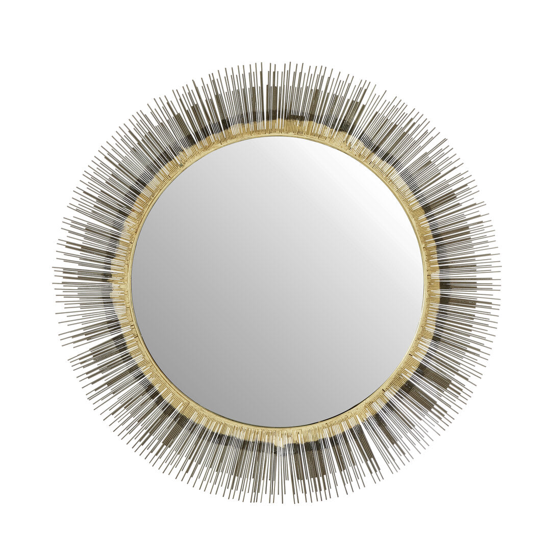 Salerno Brass Finish Wall Mirror