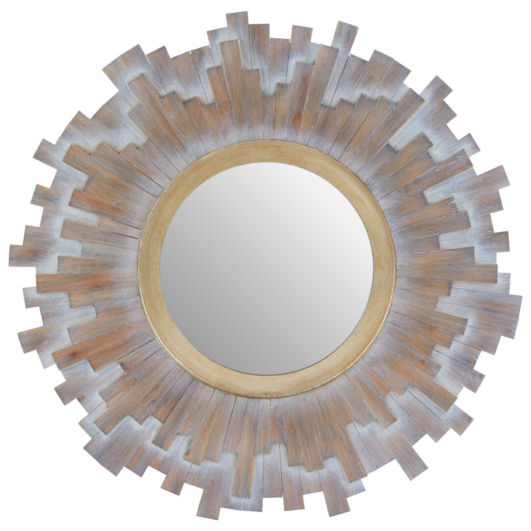 Trento Multilevel Wooden Wall Mirror