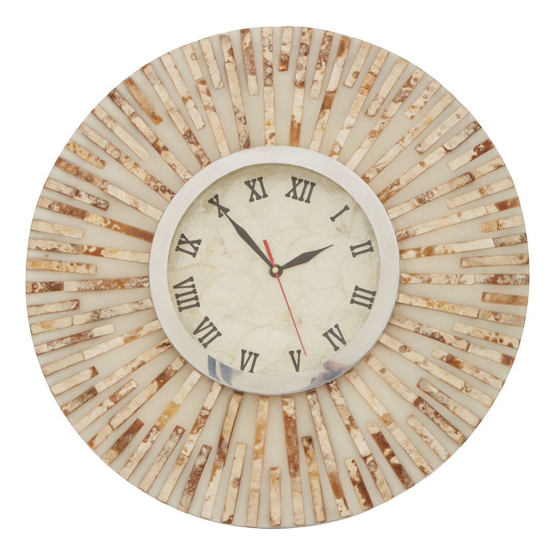 Vence Natural Shell Wall Clock