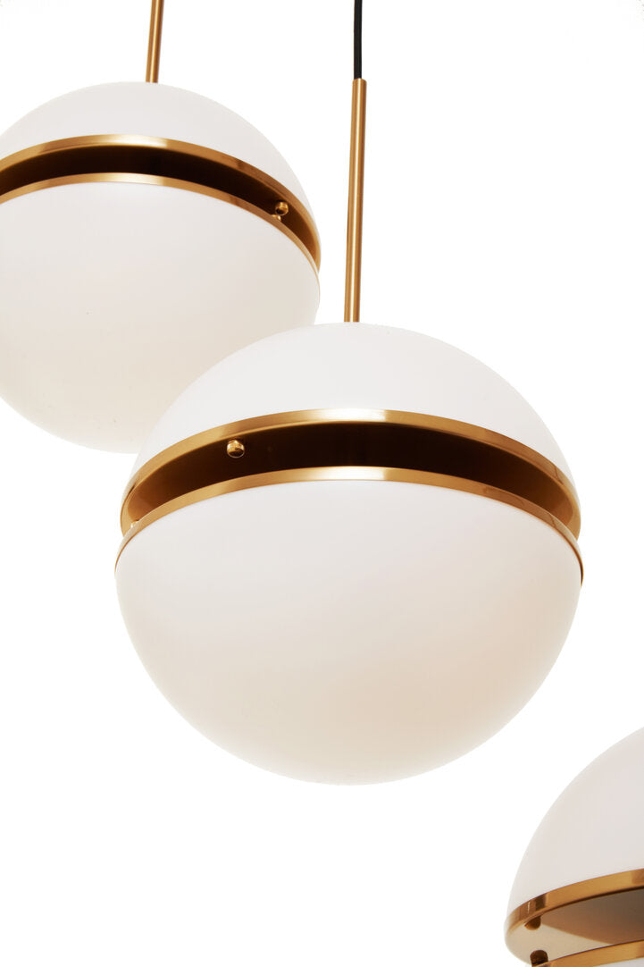 Arito Five Ball Brass Pendant Light