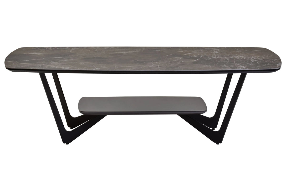 Grosseto Grey Ceramic Marble Coffee Table image 1