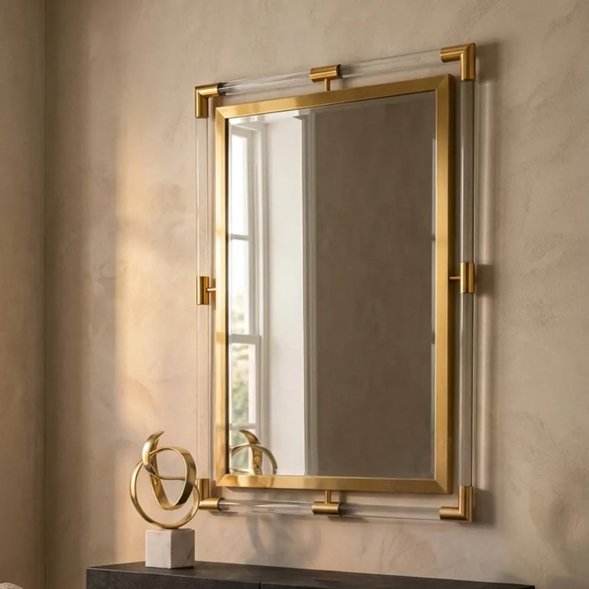 Solwyn Wall Clear Gold Mirror image 4