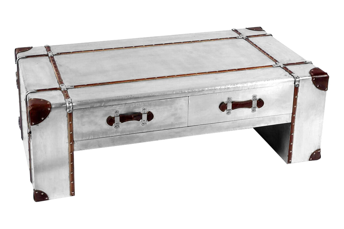 Skudvik Aluminum Trunk Coffee Table image 1