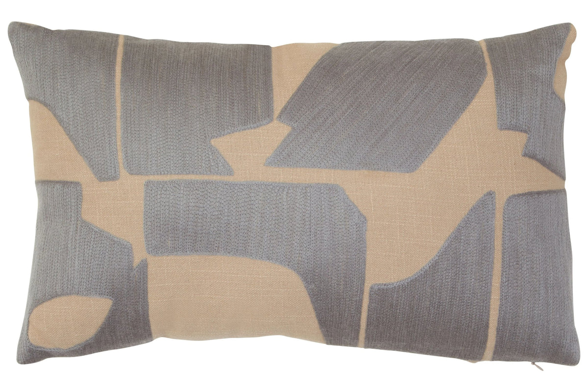 Thorne Natural Grey Rectangular Cushion image 1