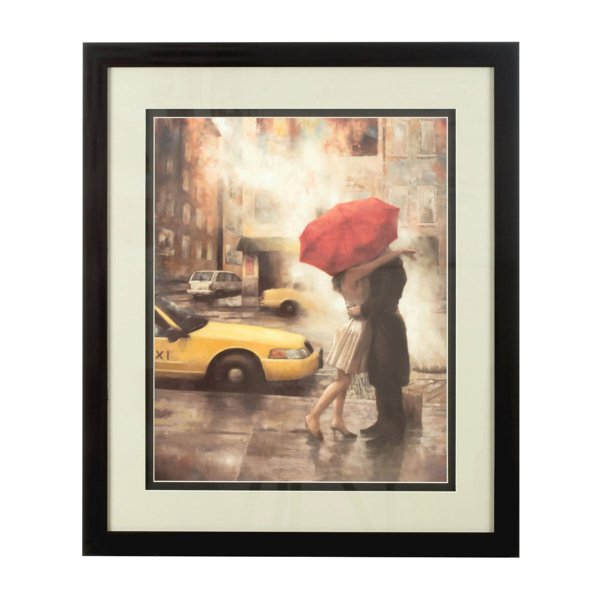 Keswick Framed Couple Under Umbrella Wall Art
