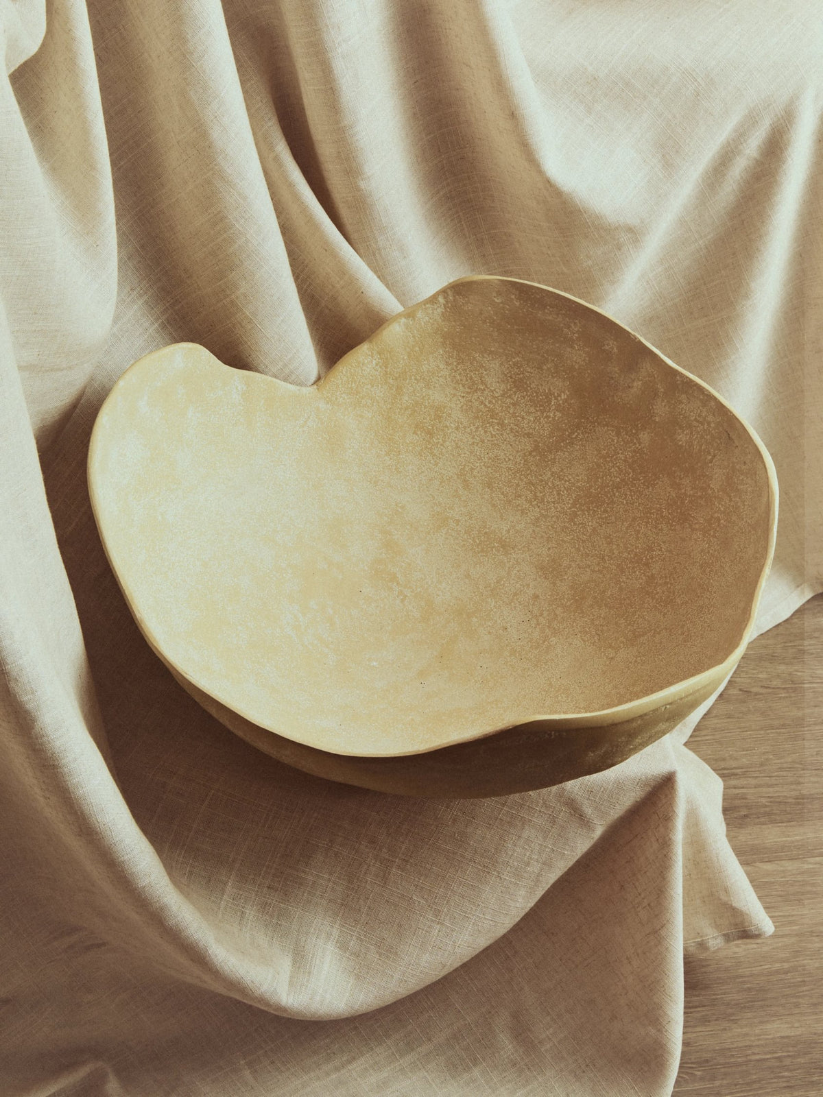 Kettering Beige Whitewash Large Textured Bowl image 5
