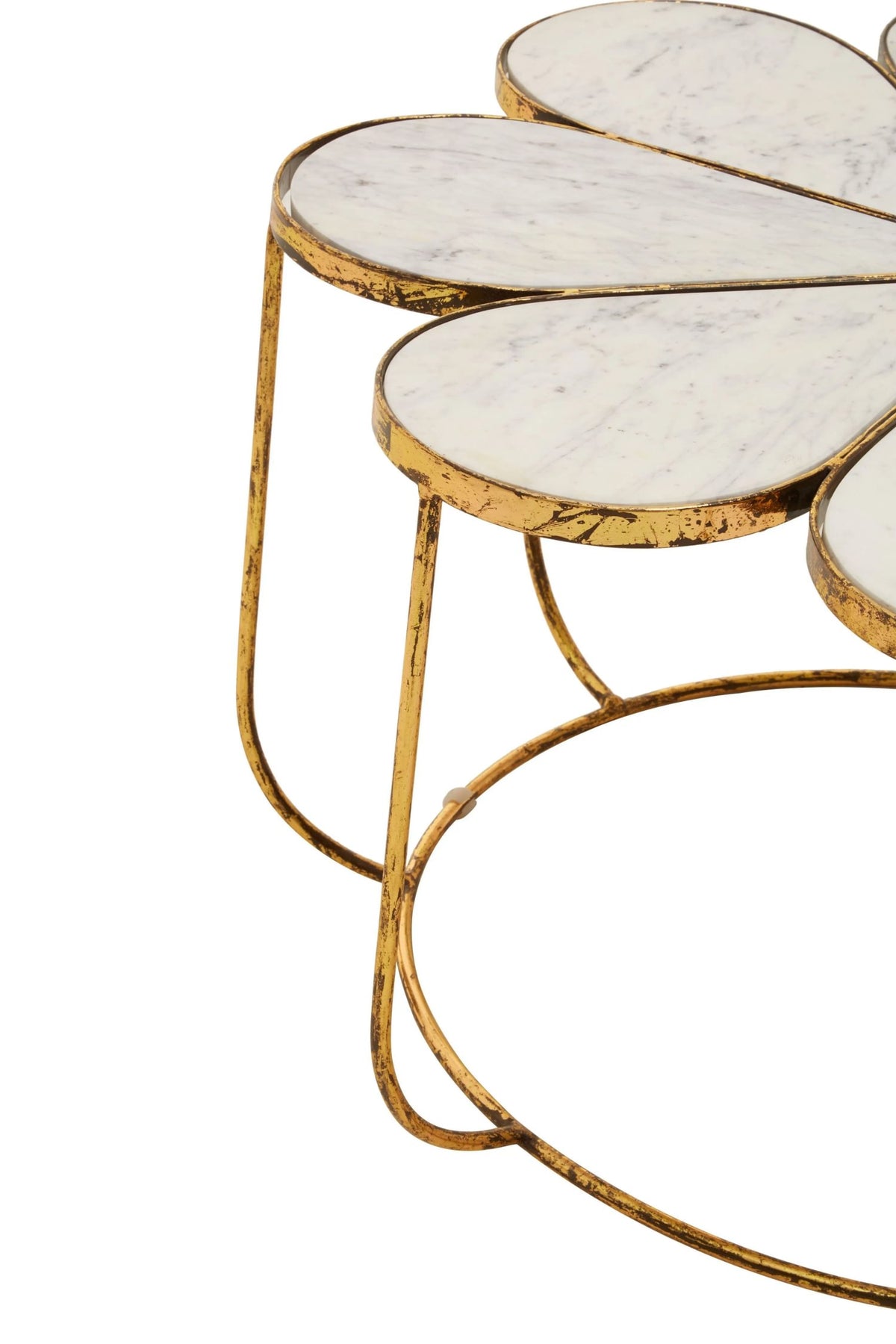 Shorehira Petal Coffee Marble Table image 4