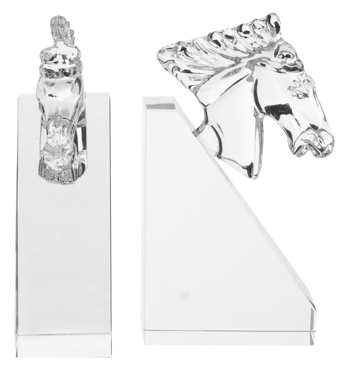 Hastora Set Crystal Horse Bookends image 1