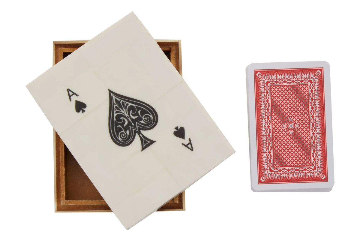 Telvora Cream Black Playing Card Box image 3
