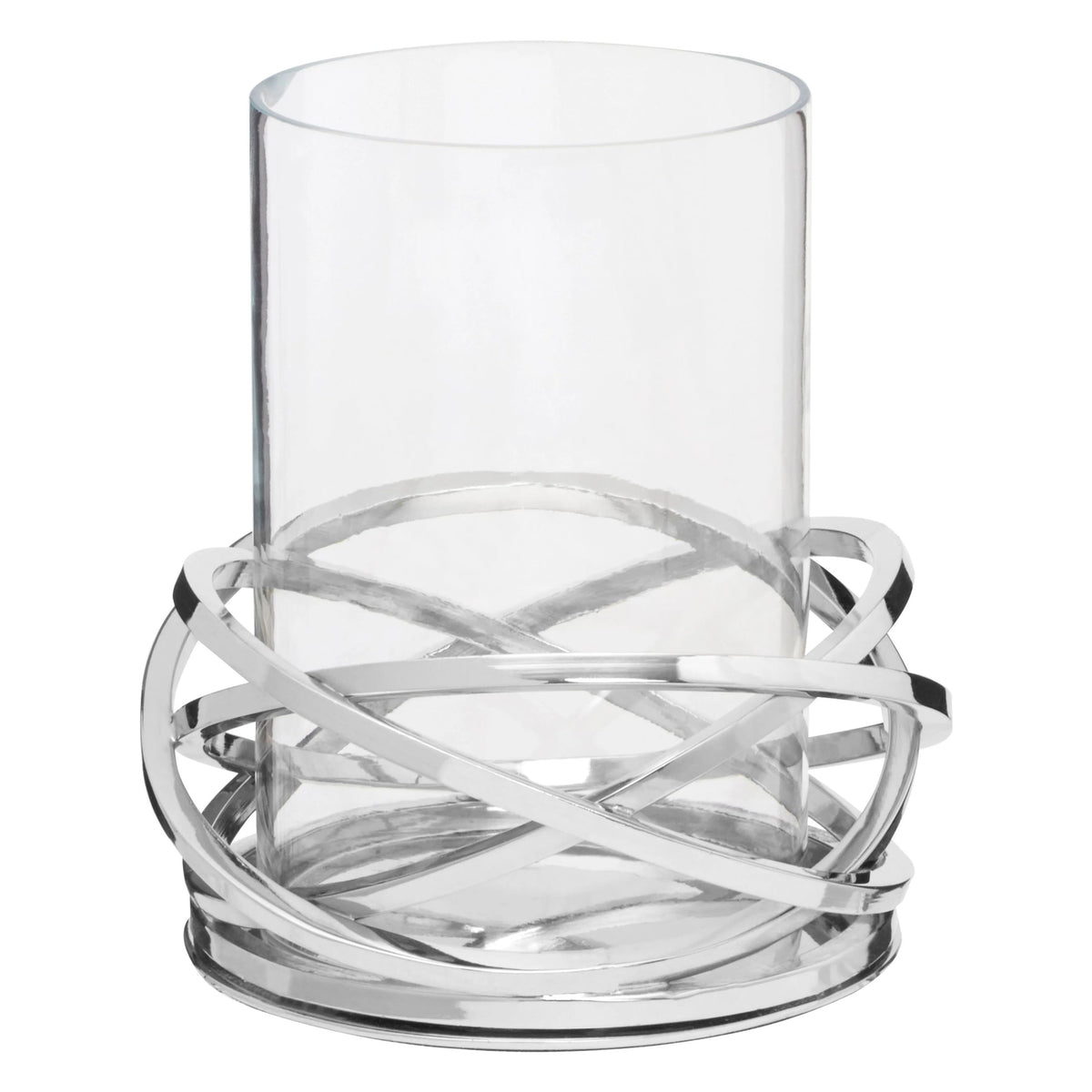 Crowbora Silver Small Twist Candle Holder image 2