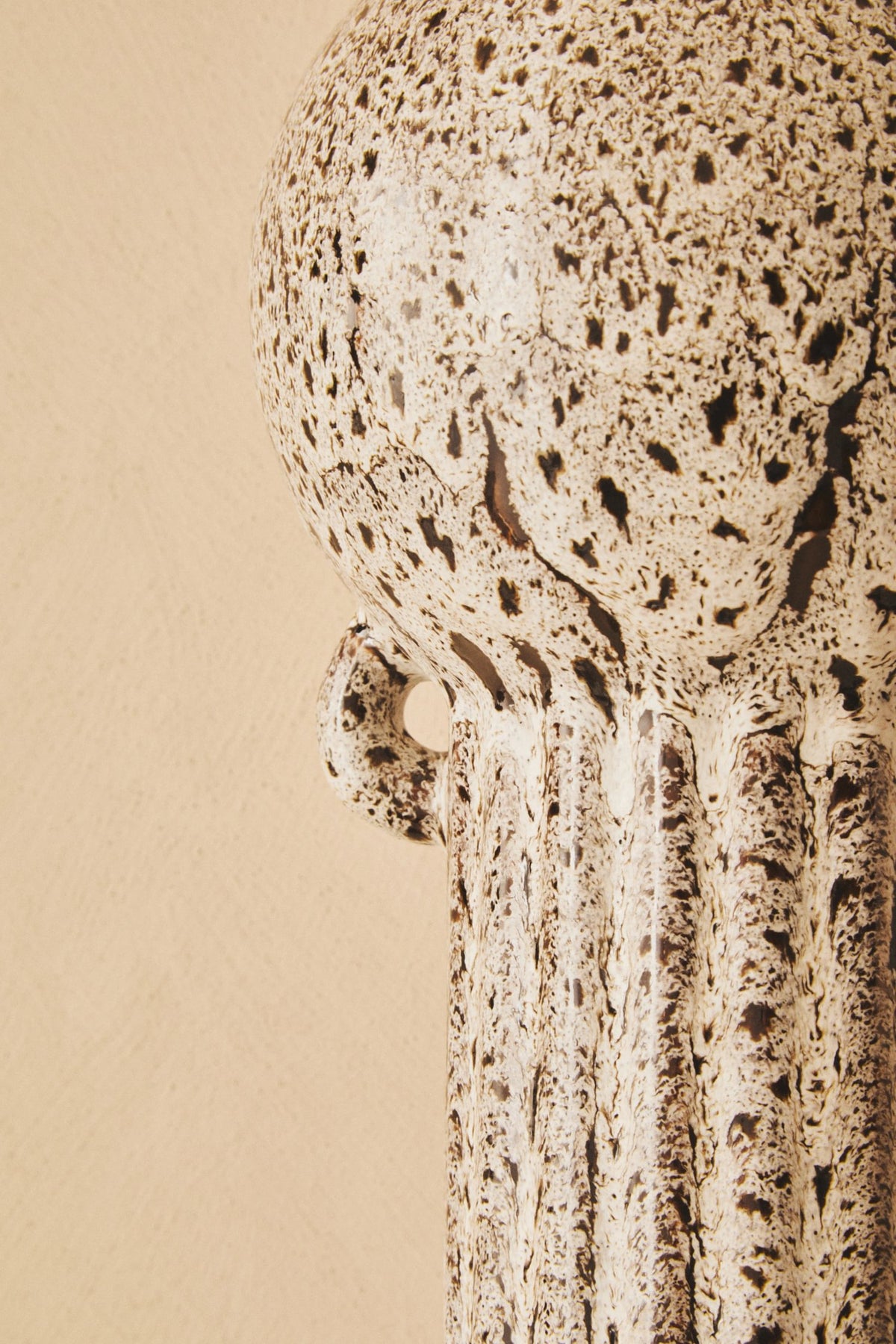 Cuorgne Speckled Brown Stoneware Large Vase image 6