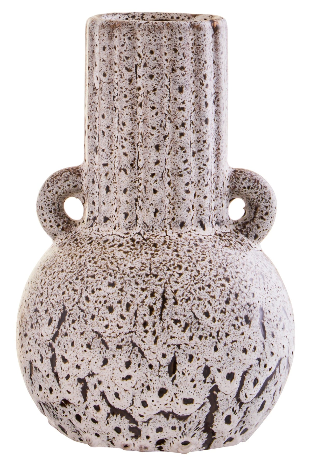 Relwyn Speckled Brown Stoneware Small Vase image 1