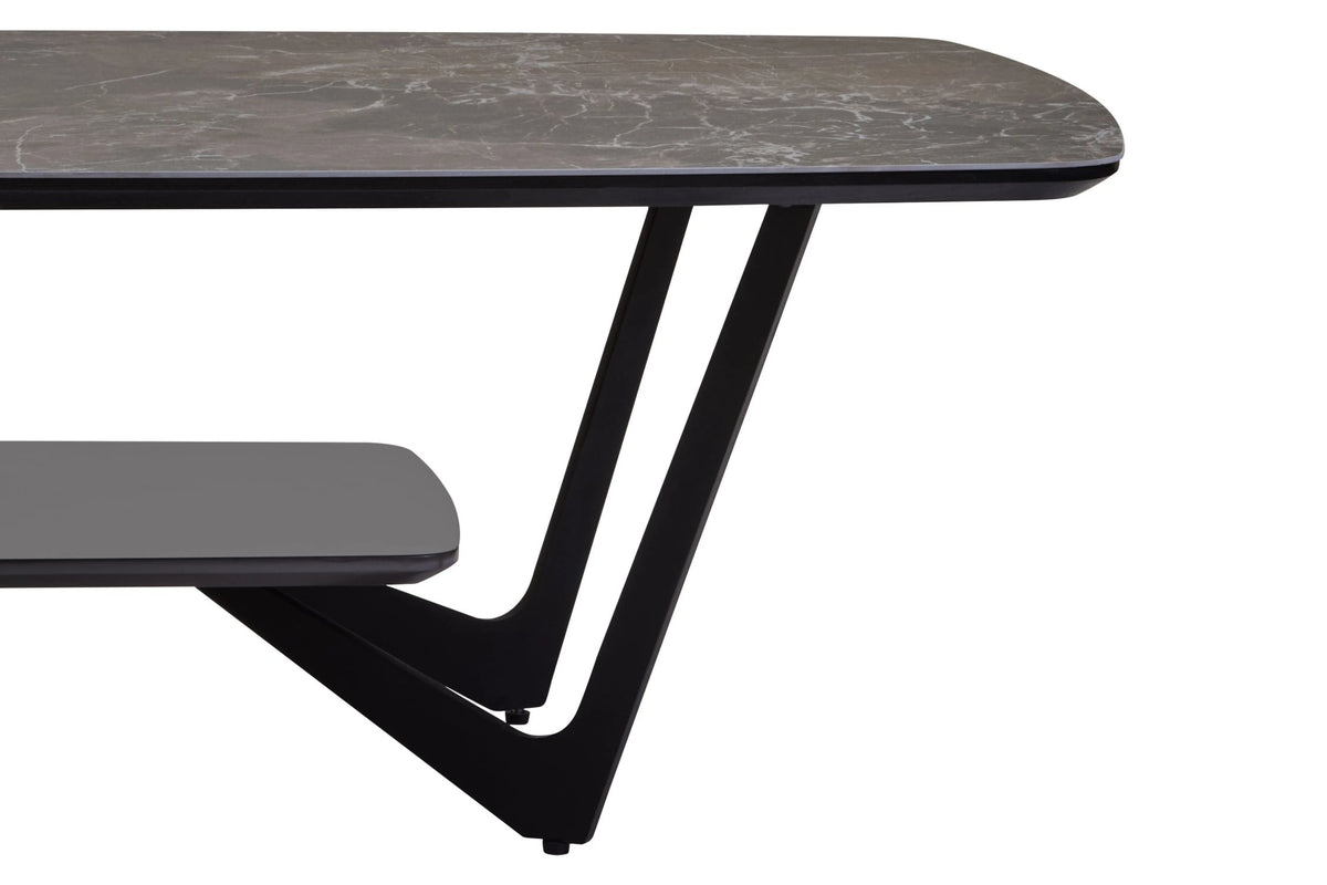 Grosseto Grey Ceramic Marble Coffee Table image 8
