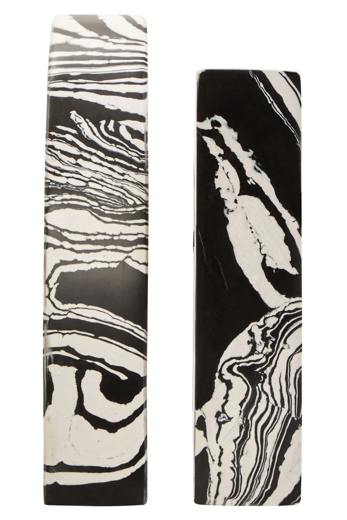 Pescantina Black White Marble Set Bookends image 3