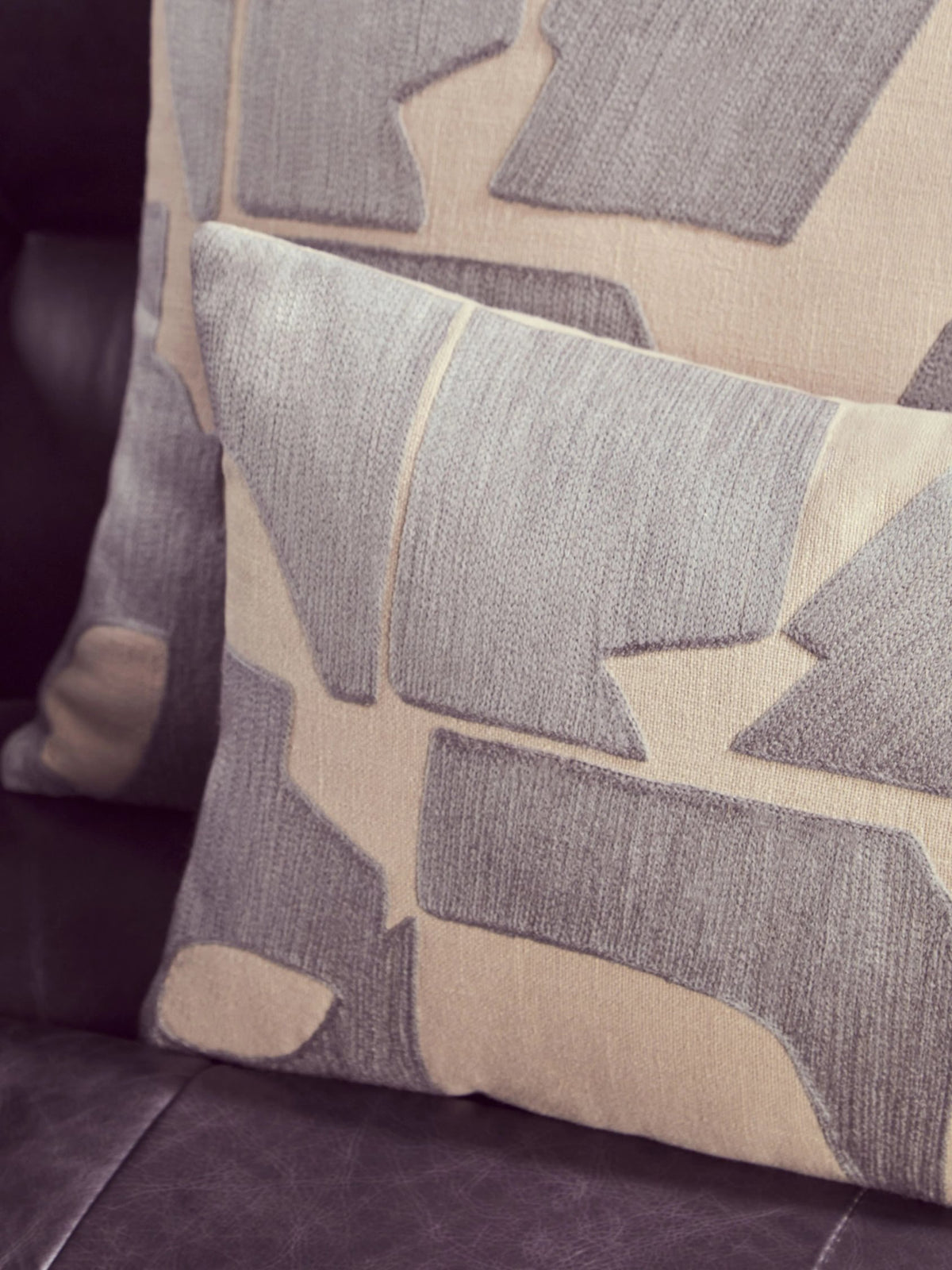 Thorne Natural Grey Rectangular Cushion image 5