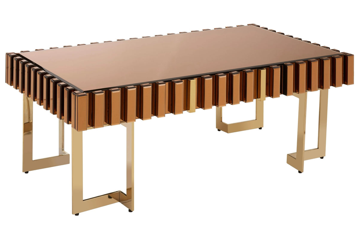 Bognor Gold Mirrored Coffee Table image 2