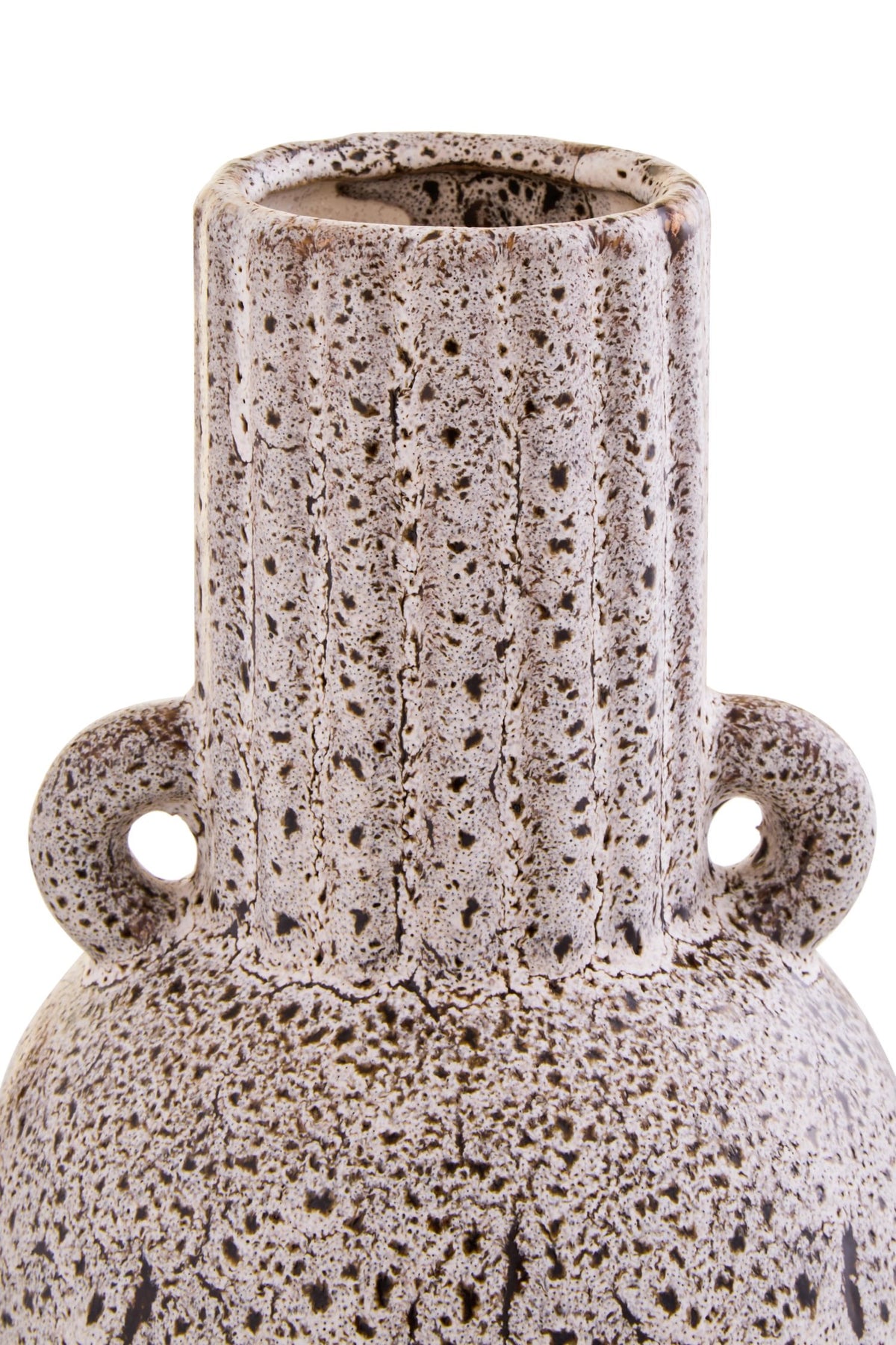 Relwyn Speckled Brown Stoneware Small Vase image 10