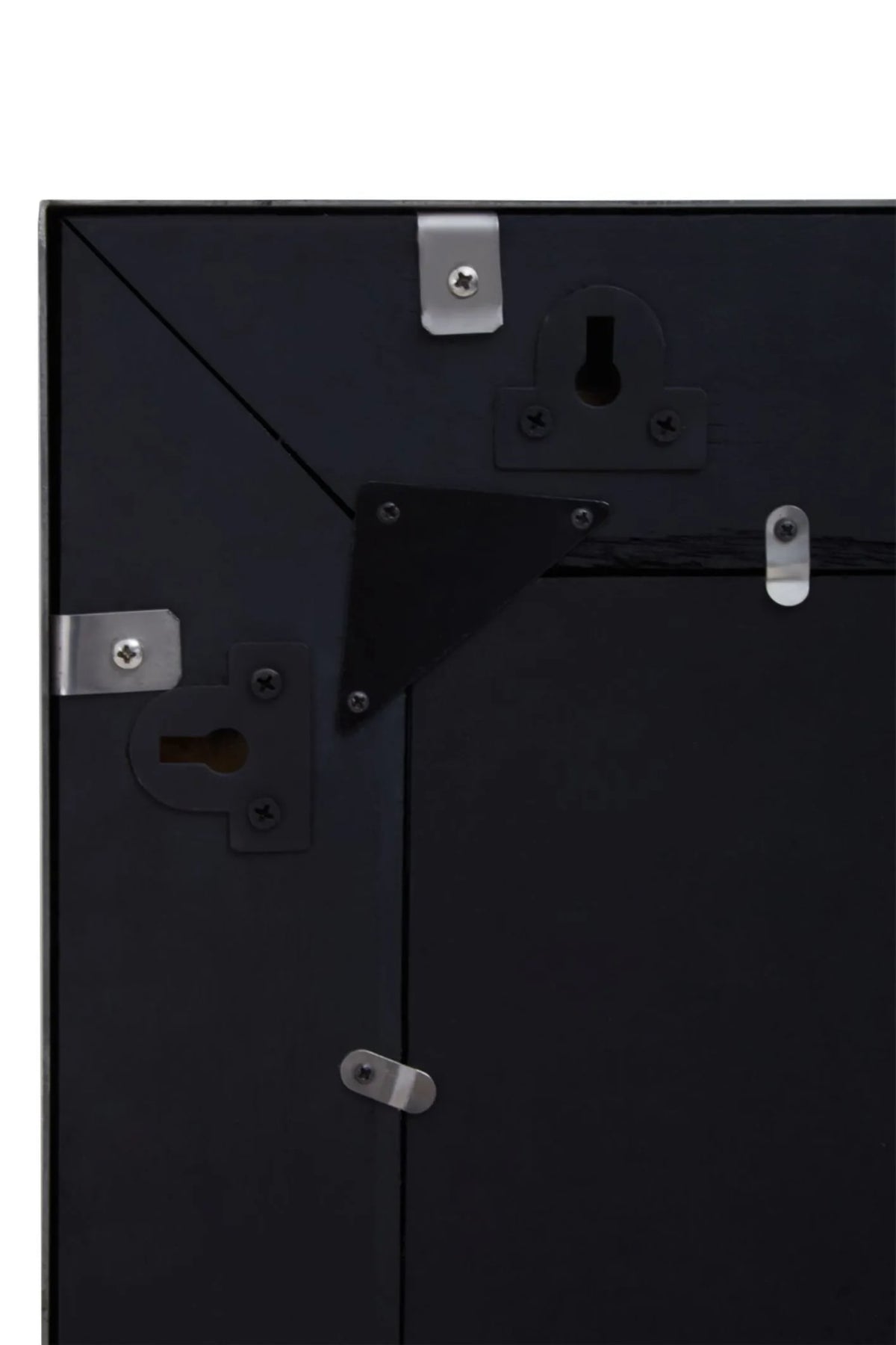 Umevik Black Recycled Rectangular Wall Mirror image 7