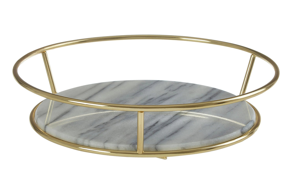 Rasvik Marble Brass Fruit Basket image 1
