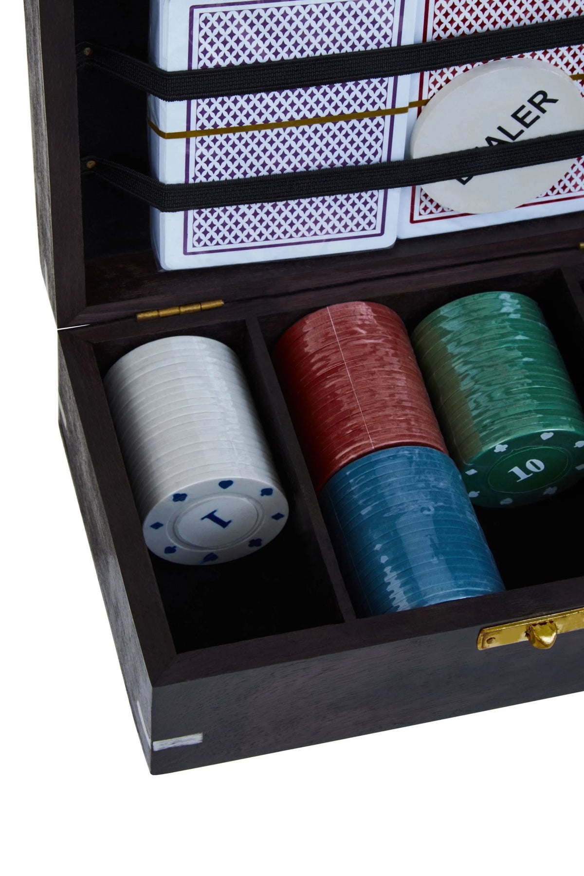 Ramsora Black Sheesham Wood Poker Set image 3