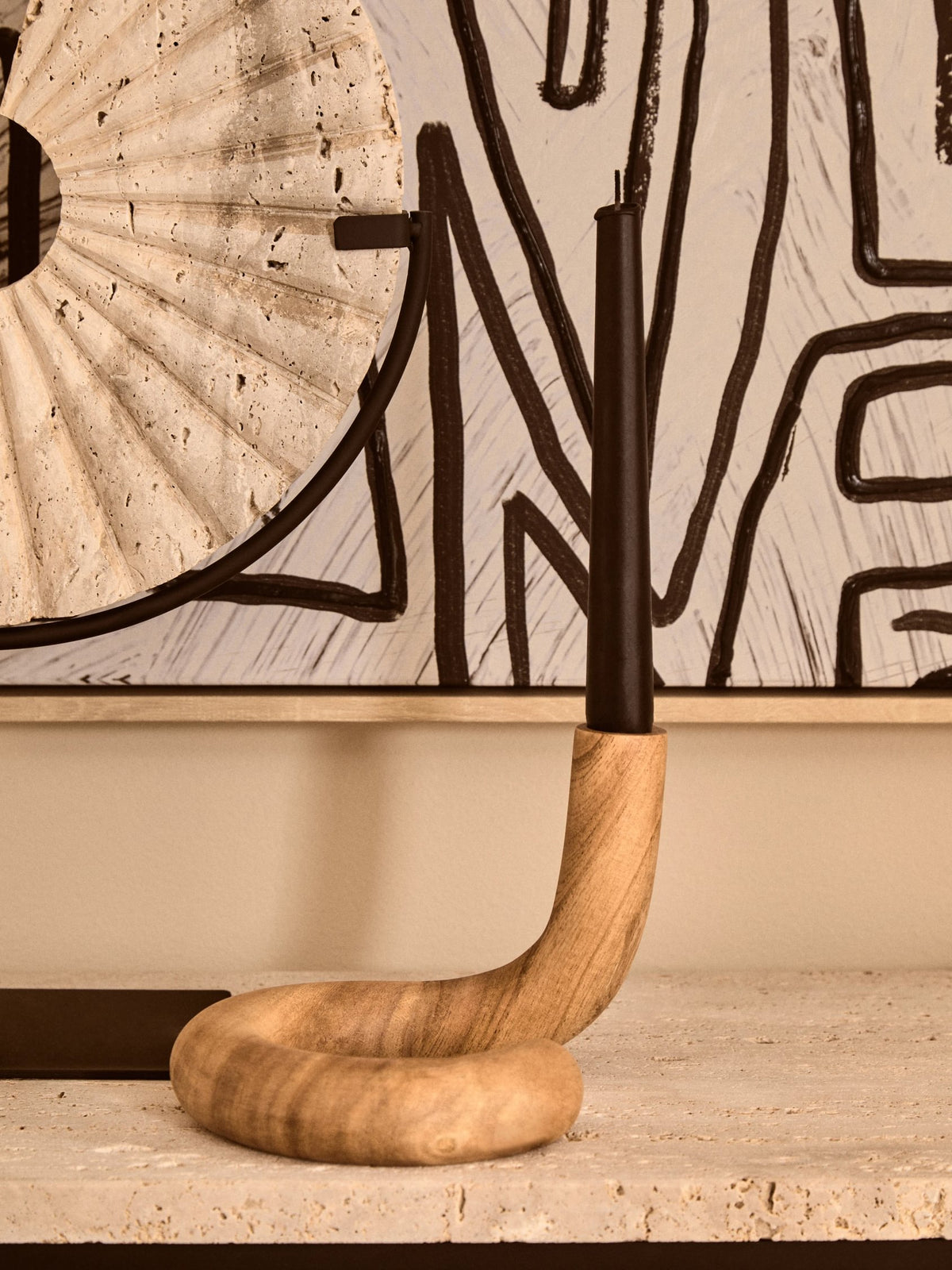 Oxelvira Natural Wood Candle Holder image 8