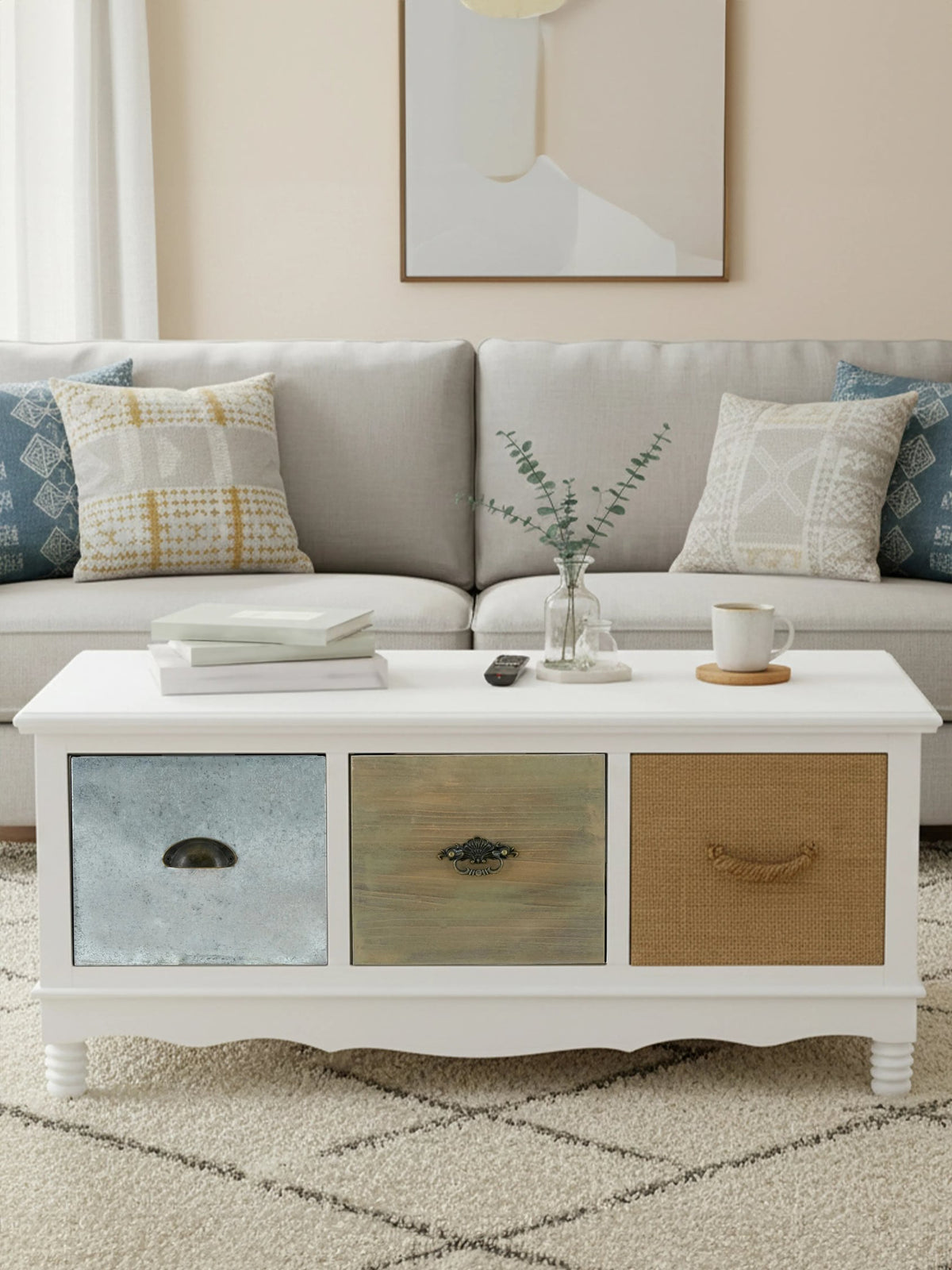 Storvik White Coffee Multicolour Table image 11