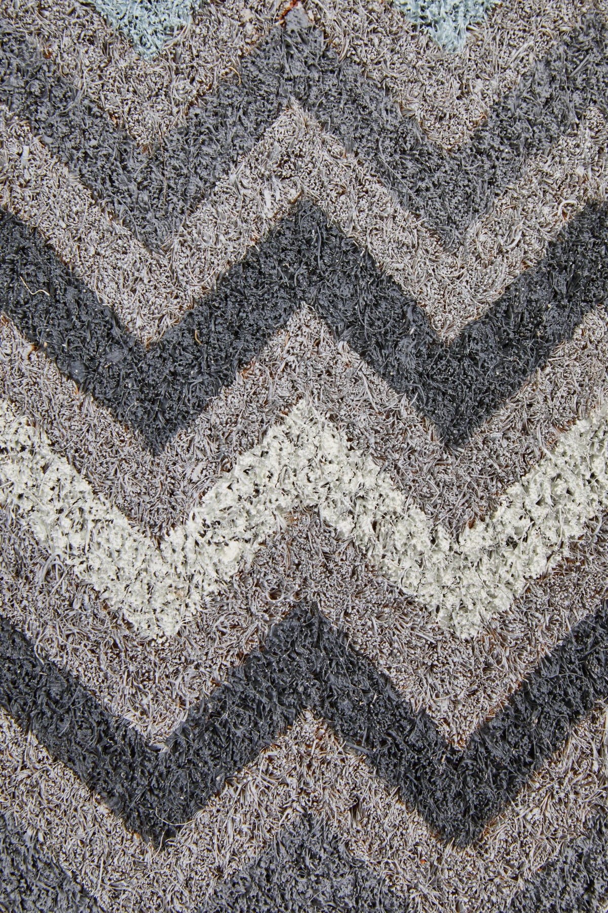 Catania Grey White Chevron Coir Doormat image 4