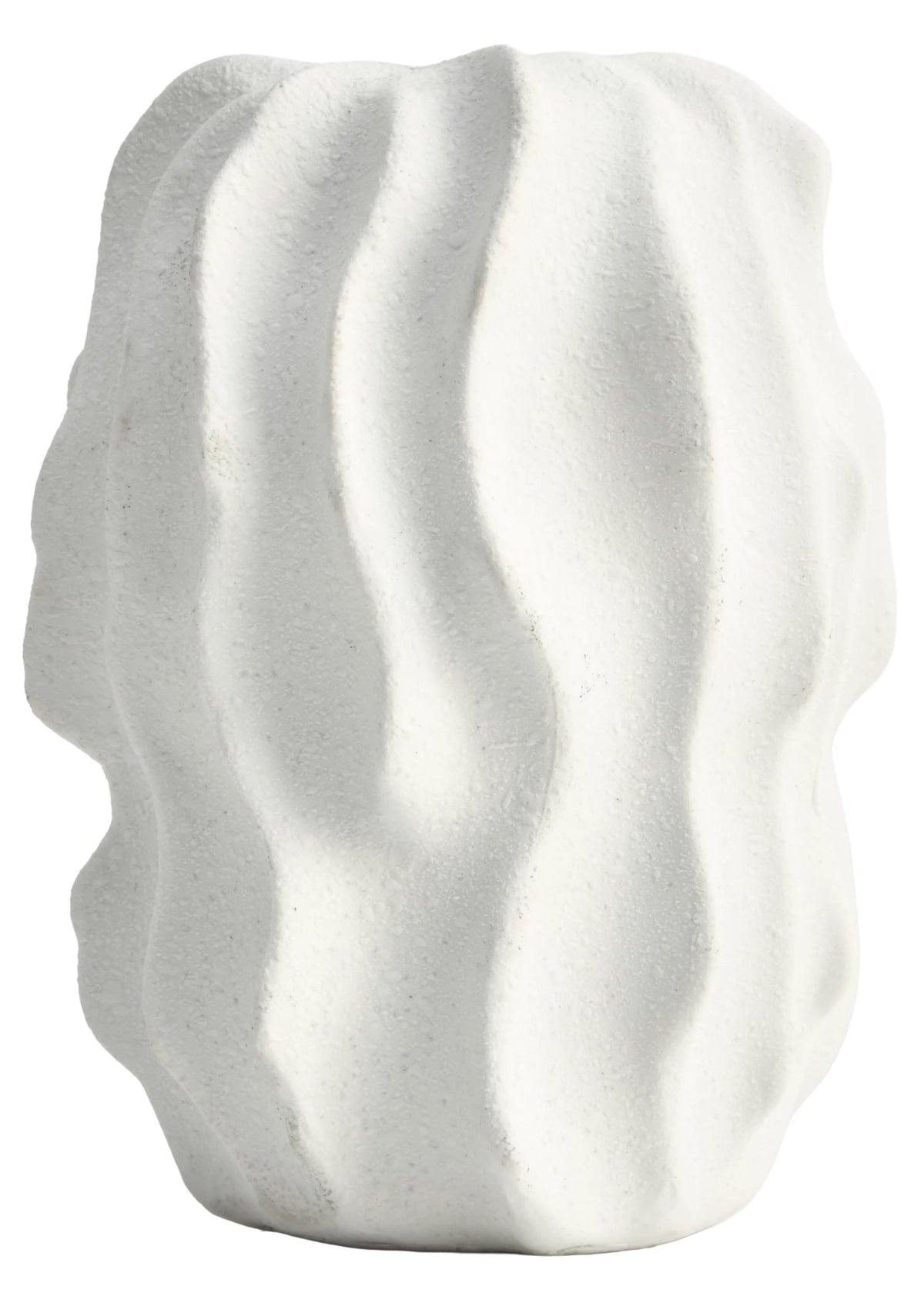 Harlow Small White Textured Vase image 1