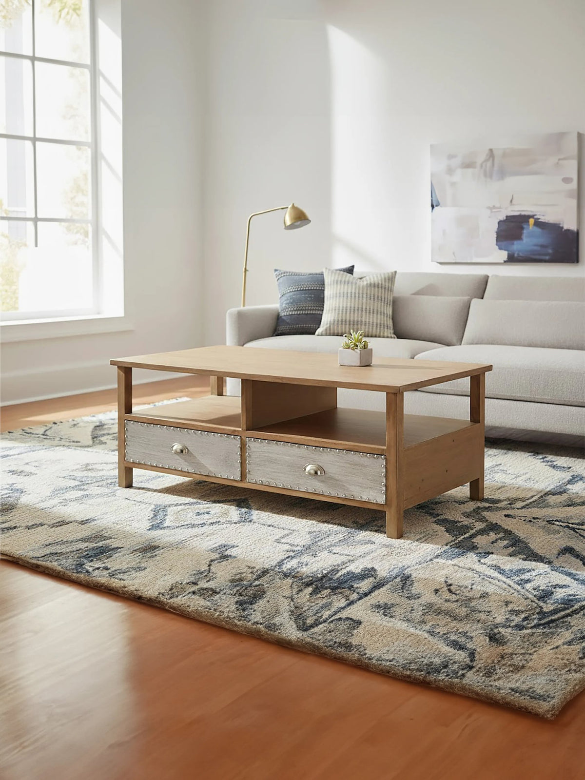 Wiltora Natural Wooden Coffee Table image 9
