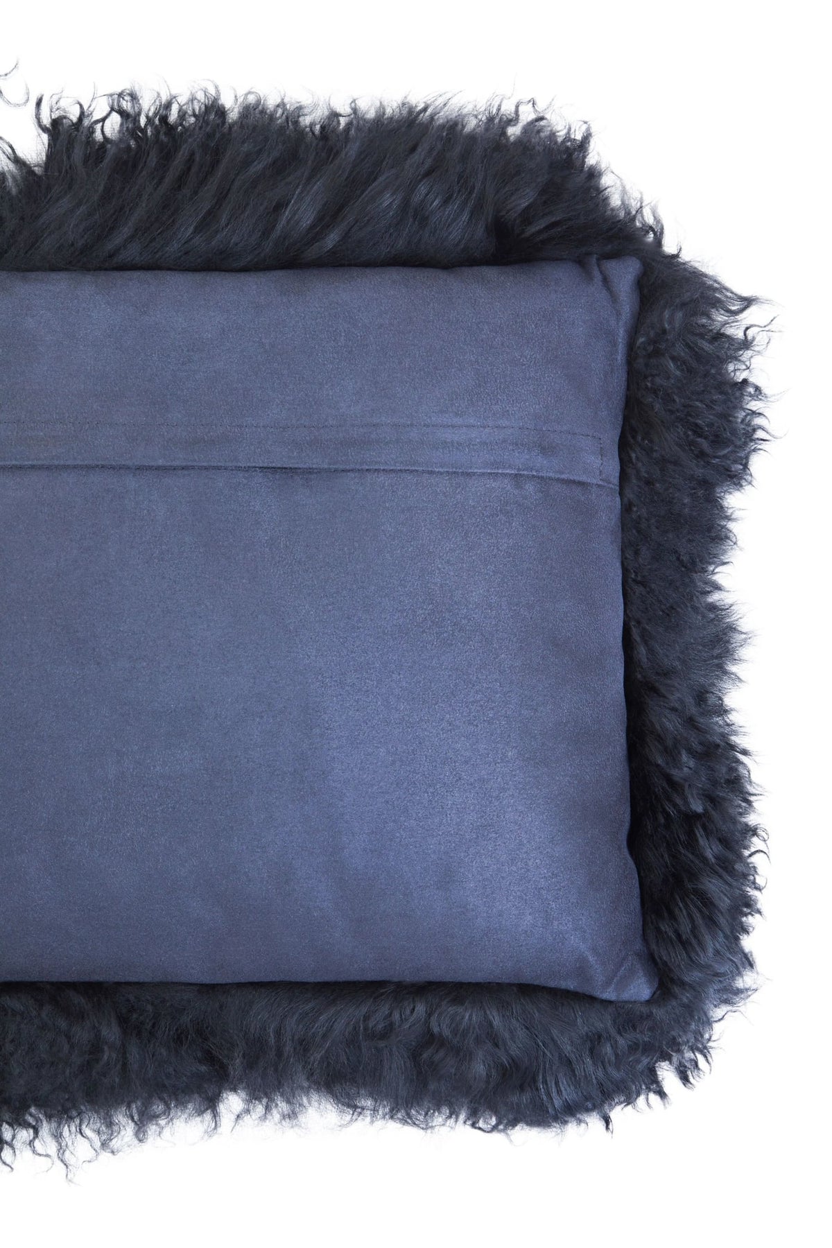 Ware Mongolian Fur Black Rectangular Cushion image 10