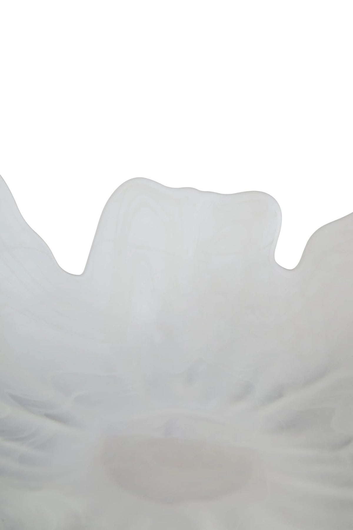 Seregno Fluted White Glass Pedestal Bowl image 8