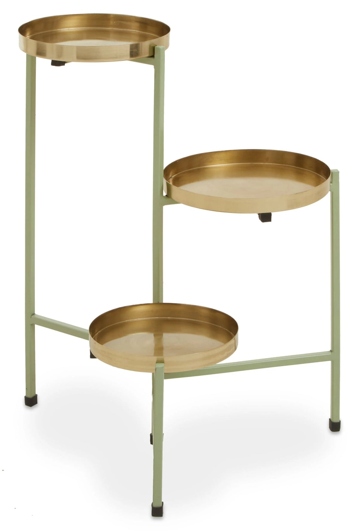Cascina Green Gold 3-Tier Plant Stand image 1
