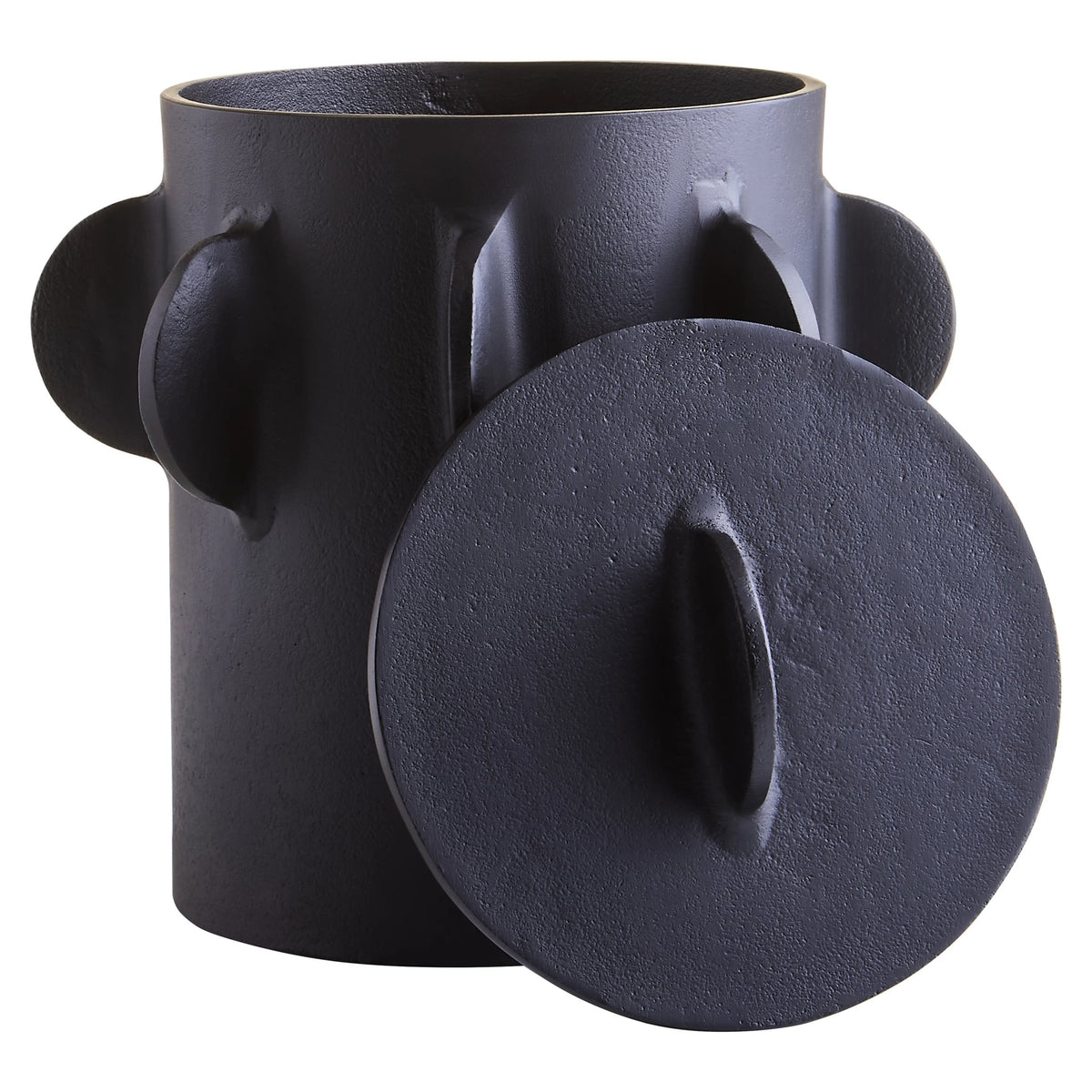 Mora BlackTextured Round Large Box image 2