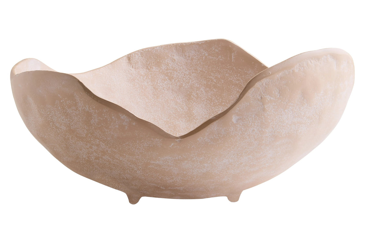 Kettering Beige Whitewash Large Textured Bowl image 1