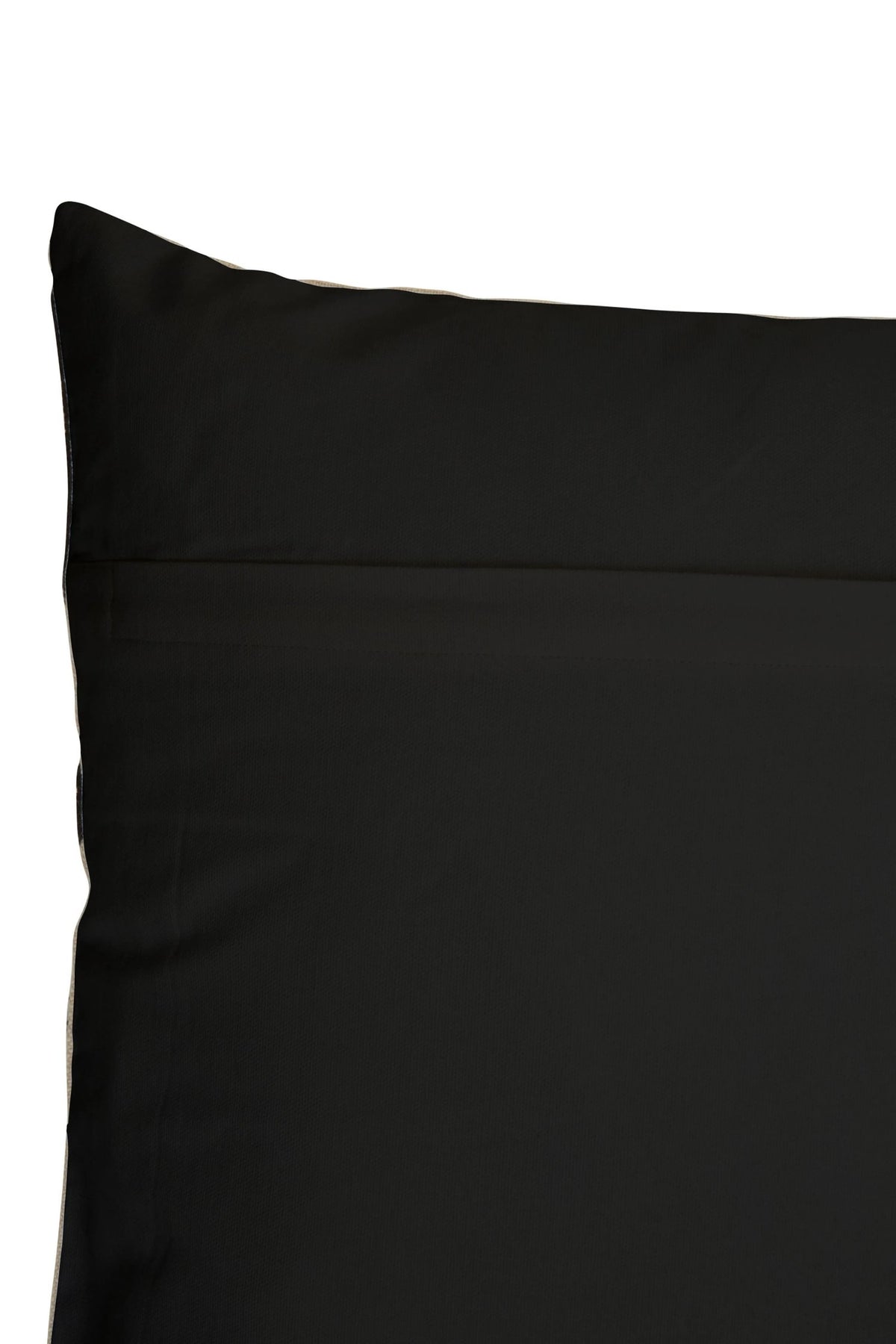 Welwora Ozella Natural Black Square Cushion