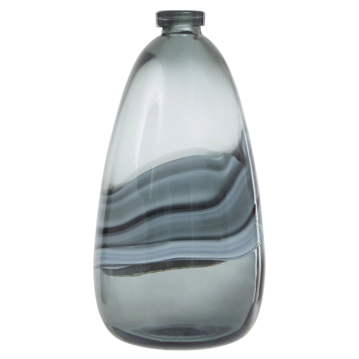 Velletri Large Grey Bottle Vase